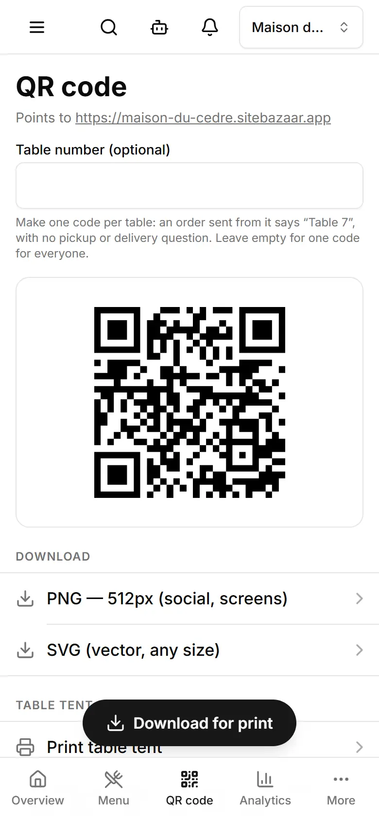 The address under the title is where the code leads.